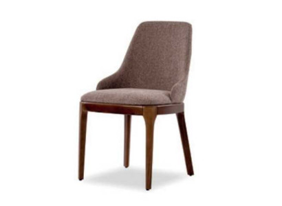 Chaise de luxe Salle à manger Moderne Bois avec textiles Chaises inclinables Bois massif